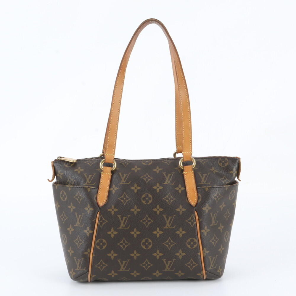 LOUIS VUITTON Authentic Brown Monogram Leather Shoulder Bag